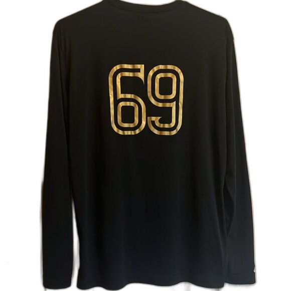 FSU DUF Long Sleeve Jersey Disc Store Black Gold #69 Medium Florida State - Picture 2 of 9